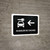 Car Rental With Left Arrow Black Spanish Landscape - Wall Sign