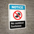 Notice: No Outdoor Footwear - Wall Sign