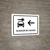 Car Rental With Left Arrow White Spanish Landscape - Wall Sign