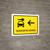 Car Rental With Left Arrow Yellow Spanish Landscape - Wall Sign
