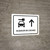 Car Rental With Up Arrow White Spanish Landscape - Wall Sign