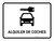 Car Rental White Spanish Landscape - Wall Sign