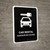 Car Rental Black Bilingual Spanish Portrait - Wall Sign
