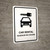 Car Rental White Bilingual Spanish Portrait - Wall Sign