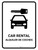 Car Rental White Bilingual Spanish Portrait - Wall Sign