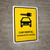 Car Rental Yellow Bilingual Spanish Portrait - Wall Sign