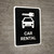 Car Rental Black Portrait - Wall Sign