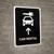 Car Rental With Up Arrow Black Portrait - Wall Sign