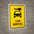 Car Rental Yellow Portrait - Wall Sign