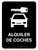 Car Rental Black Spanish Portrait - Wall Sign