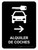 Car Rental With Right Arrow Black Spanish Portrait - Wall Sign
