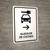 Car Rental With Right Arrow White Spanish Portrait - Wall Sign