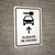 Car Rental With Up Arrow White Spanish Portrait - Wall Sign