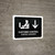 Customs Control With Down Arrow Black Bilingual Spanish Landscape - Wall Sign