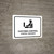 Customs Control White Bilingual Spanish Landscape - Wall Sign