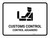 Customs Control White Bilingual Spanish Landscape - Wall Sign