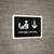Customs Control With Down Arrow Black Landscape - Wall Sign