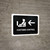 Customs Control With Left Arrow Black Landscape - Wall Sign