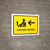Customs Control With Left Arrow Yellow Landscape - Wall Sign