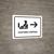 Customs Control With Right Arrow White Landscape - Wall Sign