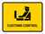Customs Control Yellow Landscape - Wall Sign