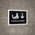 Customs Control With Down Arrow Black Spanish Landscape - Wall Sign