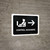 Customs Control With Right Arrow Black Spanish Landscape - Wall Sign