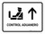 Customs Control With Up Arrow White Spanish Landscape - Wall Sign