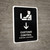 Customs Control With Down Arrow Black Bilingual Spanish Portrait - Wall Sign