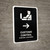 Customs Control With Right Arrow Black Bilingual Spanish Portrait - Wall Sign