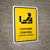 Customs Control Yellow Bilingual Portrait - Wall Sign