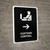 Customs Control With Right Arrow Black Portrait - Wall Sign