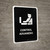 Customs Control Black Spanish Portrait - Wall Sign