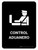 Customs Control Black Spanish Portrait - Wall Sign