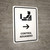 Customs Control With Right Arrow White Spanish Portrait - Wall Sign