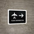 Flight Information With Right Arrow Black Landscape - Wall Sign