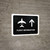 Flight Information With Up Arrow Black Landscape - Wall Sign