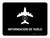 Flight Information Black Spanish Landscape - Wall Sign