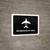 Flight Information With Down Arrow Black Spanish Landscape - Wall Sign