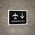 Flight Information With Down Arrow White Spanish Landscape - Wall Sign