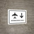 Flight Information With Down Arrow Yellow Spanish Landscape - Wall Sign