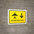 Flight Information With Left Arrow Black Spanish Landscape - Wall Sign