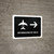 Flight Information With Right Arrow White Spanish Landscape - Wall Sign