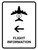 Flight Information With Left Arrow White Portrait - Wall Sign