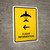 Flight Information With Right Arrow Black Portrait - Wall Sign