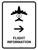 Flight Information With Right Arrow White Portrait - Wall Sign