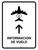 Flight Information With Up Arrow White Spanish Portrait - Wall Sign