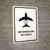 Flight Information White Spanish Portrait - Wall Sign