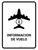 Flight Information White Spanish Portrait - Wall Sign