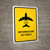 Flight Information Yellow Spanish Portrait - Wall Sign